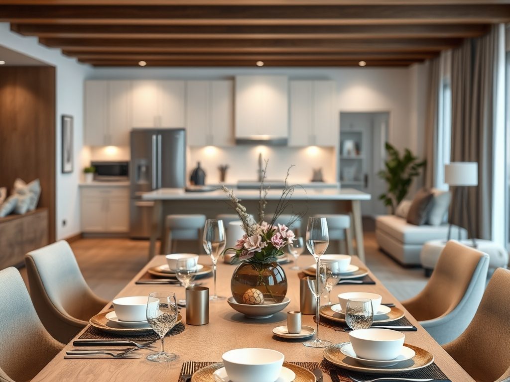 Stół jako subtelny podział kuchni i salonu – jak łączyć funkcjonalność z estetyką wnętrza