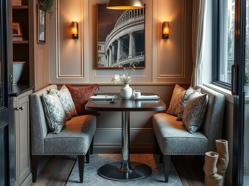 Stół przy ścianie w salonie z jadalnią: jak wybrać i zaaranżować funkcjonalną przestrzeń