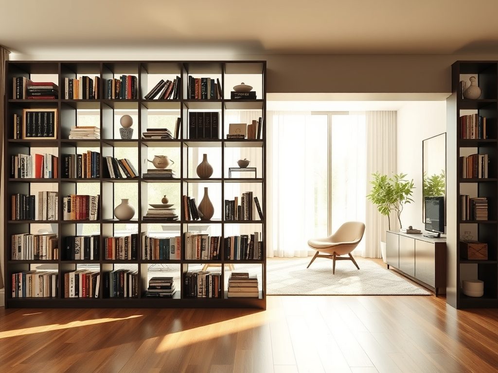 Regał jako funkcjonalna ścianka działowa: jak podzielić przestrzeń bez błędów i strat światła