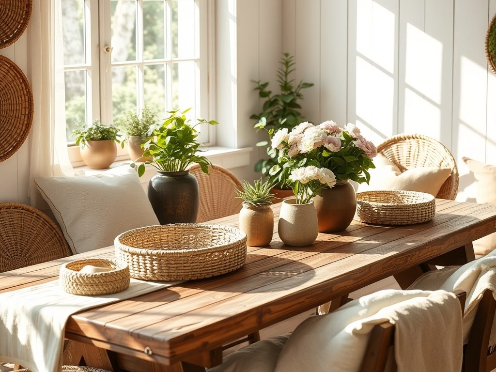Styl farmhouse dodatki: naturalne materiały i praktyczne inspiracje do przytulnych wnętrz