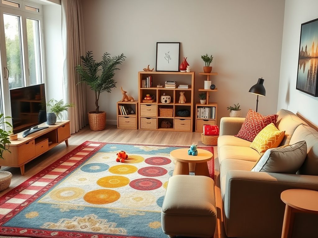 Jak funkcjonalnie i bezpiecznie wydzielić strefę zabaw dla dziecka w salonie z myślą o porządku i integracji rodzinnej