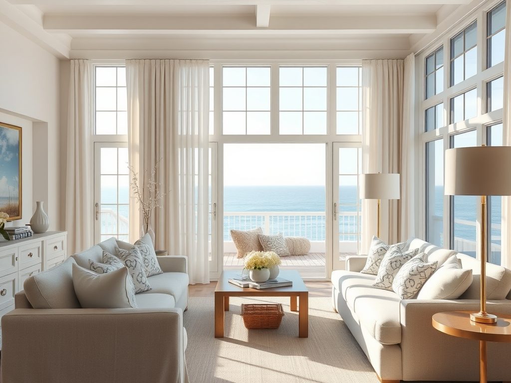 Styl Hampton wnętrza: jak połączyć nadmorski luz z elegancją i naturalnym komfortem