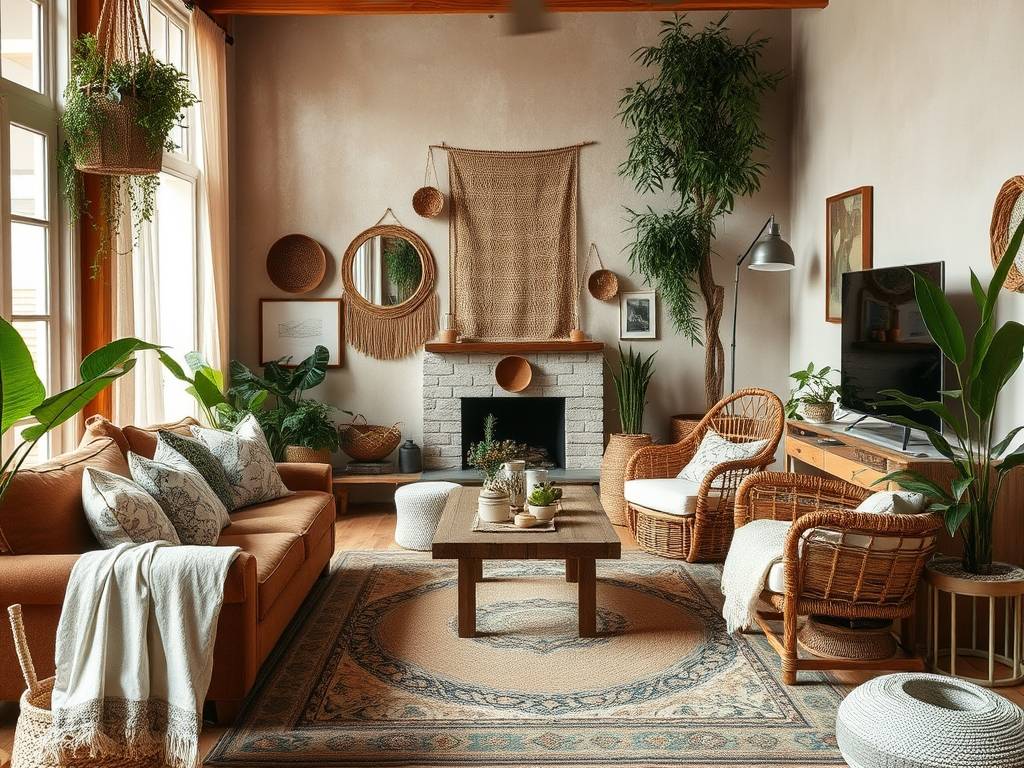 Styl boho meble: jak wybrać naturalne i autentyczne elementy do przytulnego wnętrza