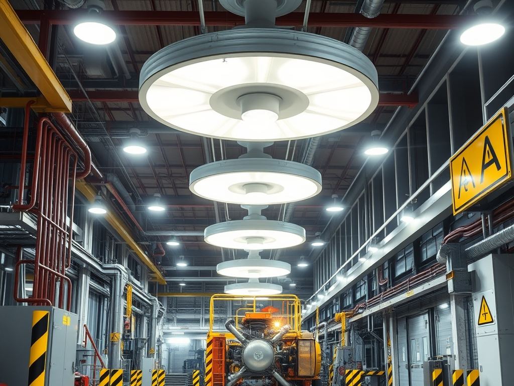 Oświetlenie do wydzielania stref w obiektach przemysłowych: wybór i zasady bezpiecznego montażu