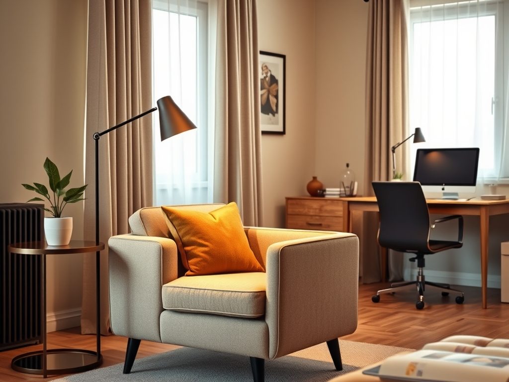 Fotel jako praktyczny element podziału stref w salonie – jak go ustawić, by stworzyć komfortową przestrzeń wypoczynku i pracy