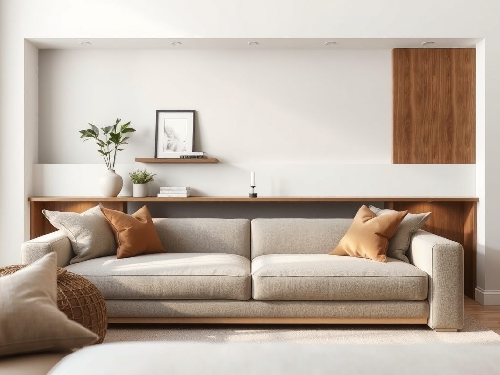 Konsola za sofą jako subtelny podział stref – praktyczne pomysły i aranżacje wnętrz