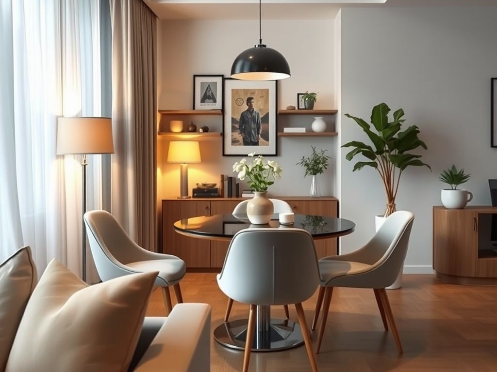 Strefa jadalniana w małym salonie: jak urządzić wygodnie i funkcjonalnie, nie tracąc przestrzeni