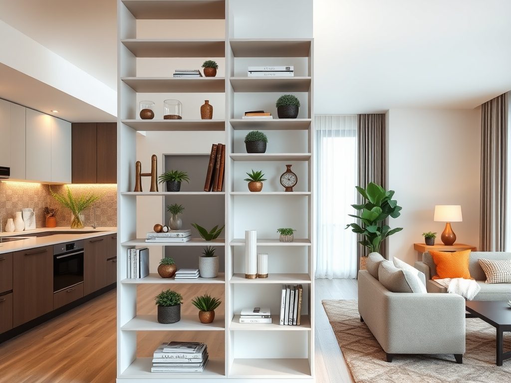 Regał między kuchnią a salonem jako funkcjonalna i estetyczna przegroda – jak wybrać i uniknąć błędów?