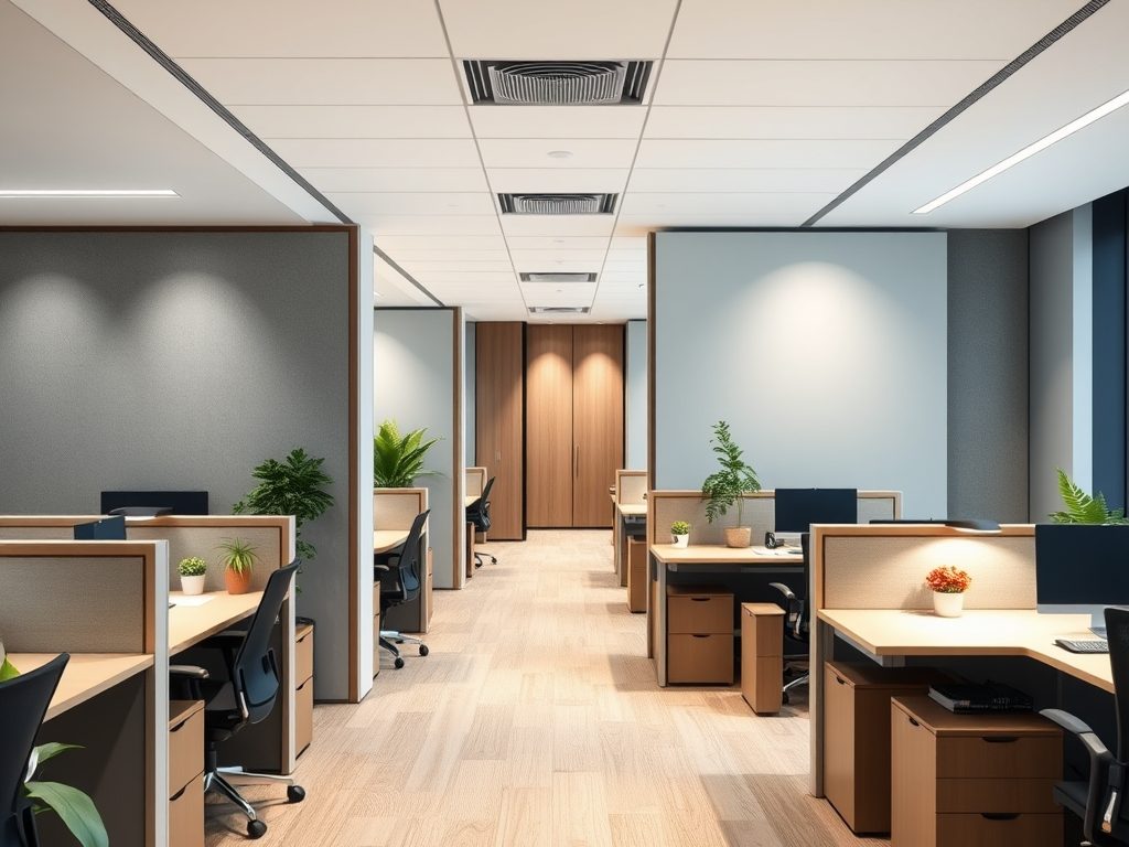 Akustyczne dzielenie stref w biurze: jak skutecznie ograniczyć hałas i poprawić komfort pracy