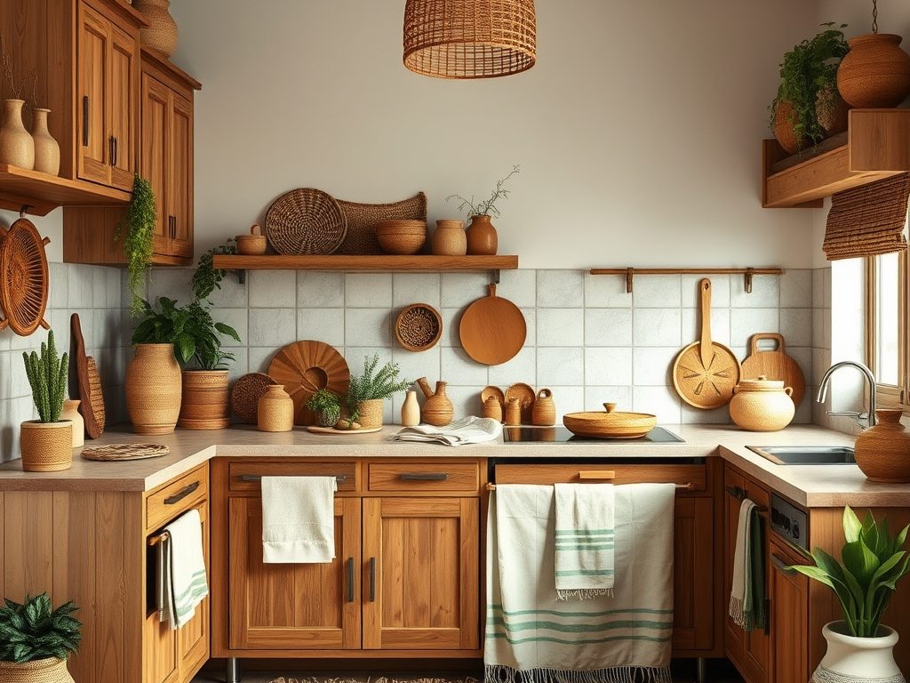 Styl boho w kuchni: jak łączyć naturalne materiały i kolory, by stworzyć przytulną przestrzeń