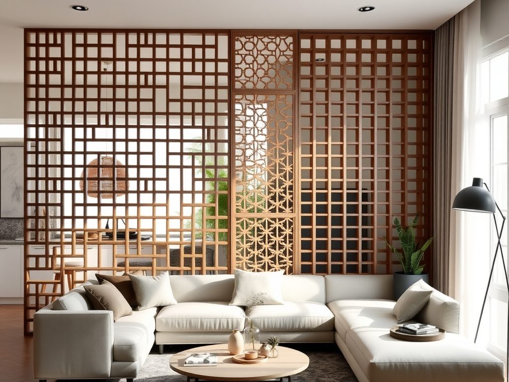Ścianka ażurowa w salonie jako lekka przegroda: wzory, montaż i praktyczne wskazówki