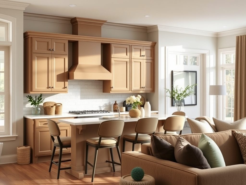 Aneks kuchenny w salonie: jak dobrać kolorystykę dla funkcjonalnej i harmonijnej przestrzeni